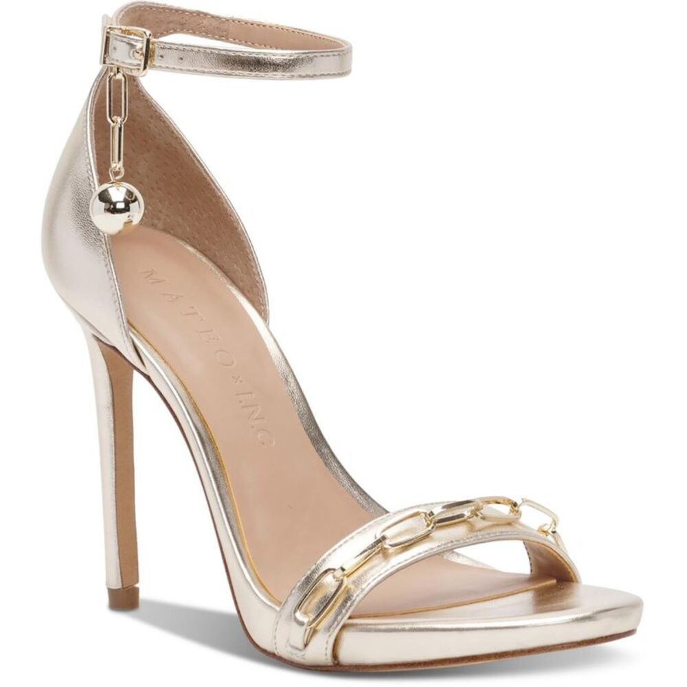 Paper Clip Silver High Heel Sandals